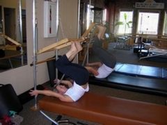 Pilates tower lesson